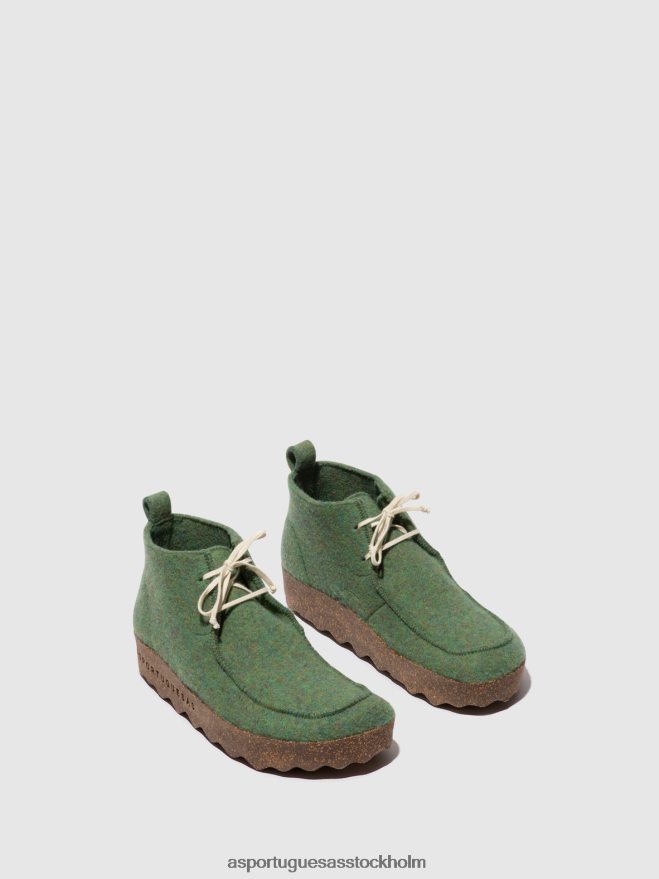 se Asportuguesas kvinnor ankelboots med snörning cody grön ZHFB8F160 stövlar