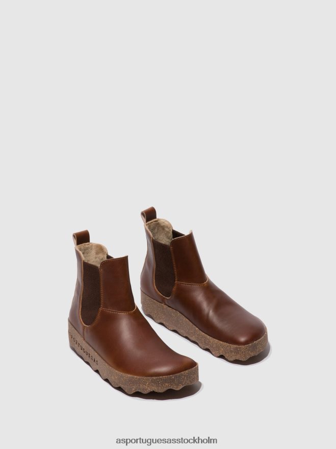 se Asportuguesas kvinnor chelsea ankelboots caia brun ZHFB8F157 stövlar