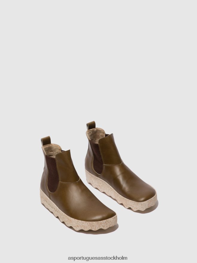 se Asportuguesas kvinnor chelsea ankelboots caia kaki ZHFB8F165 stövlar