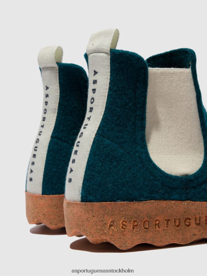 se Asportuguesas kvinnor chelsea ankelboots caia påfågelsblå ZHFB8F150 stövlar