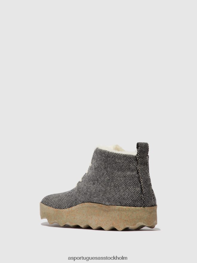 se Asportuguesas kvinnor tårta med snörning av stövlar antracit ZHFB8F159 stövlar