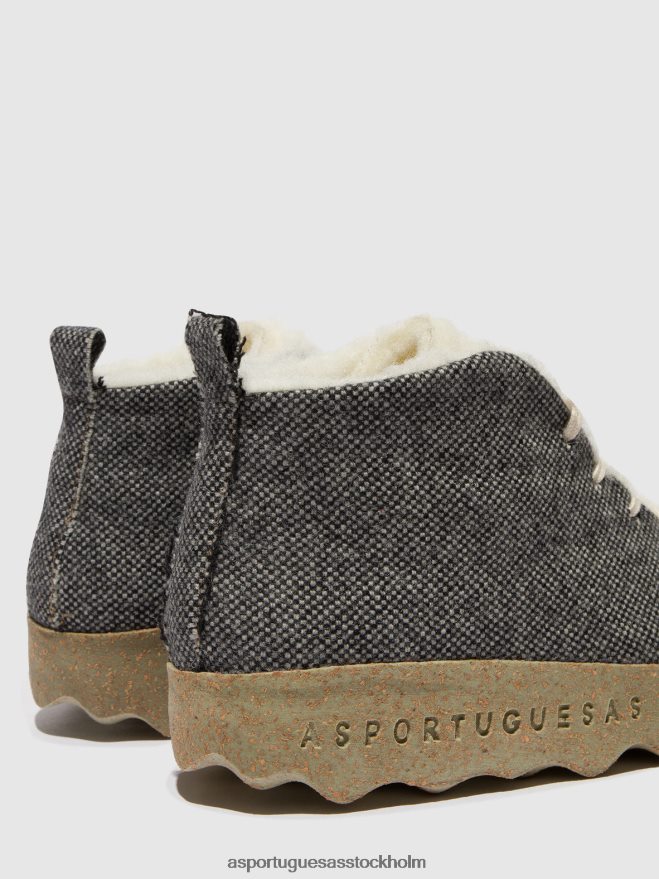 se Asportuguesas kvinnor tårta med snörning av stövlar antracit ZHFB8F159 stövlar