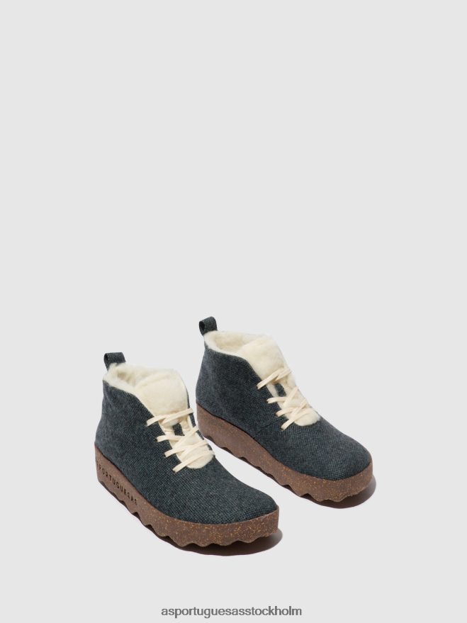 se Asportuguesas kvinnor tårta med snörning av stövlar blå ZHFB8F167 stövlar