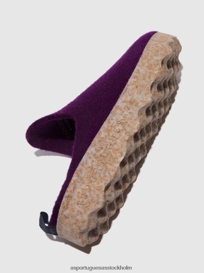 se Asportuguesas kvinnor runda tåmulor kommer mörklila ZHFB8F125 mulor