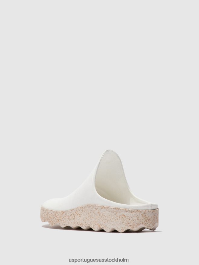 se Asportuguesas kvinnor slip-on mullera vit ZHFB8F137 mulor