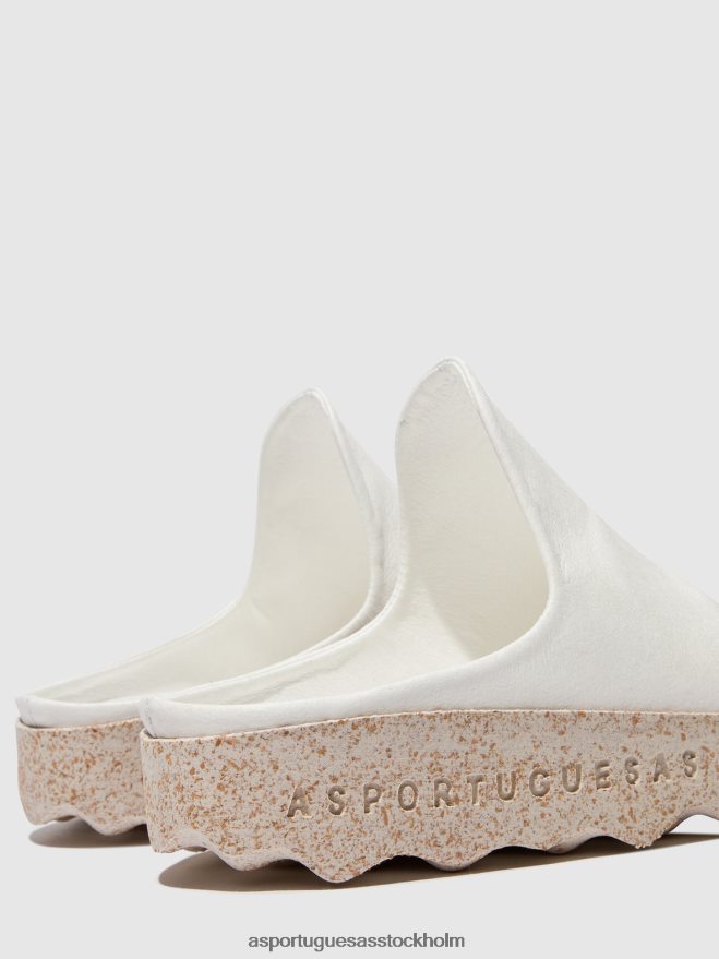 se Asportuguesas kvinnor slip-on mullera vit ZHFB8F137 mulor