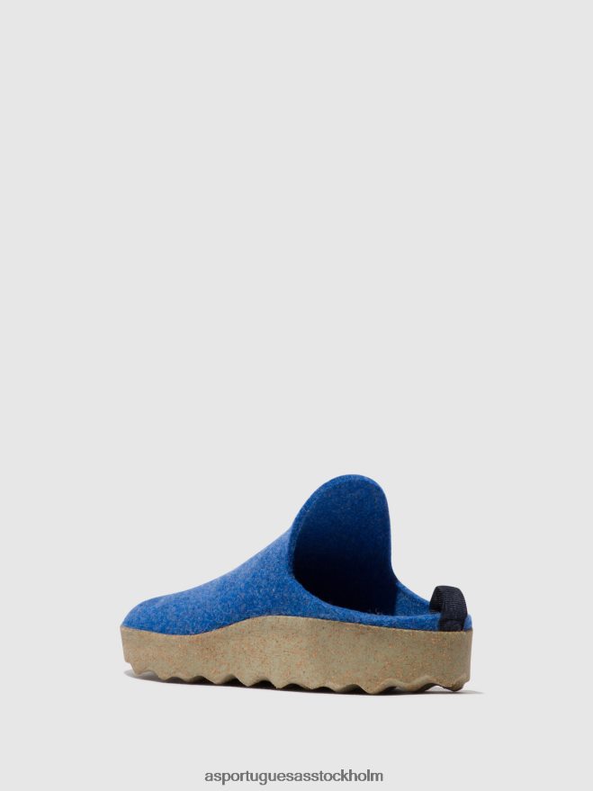 se Asportuguesas kvinnor slip-on mulor kommer blå ZHFB8F145 mulor