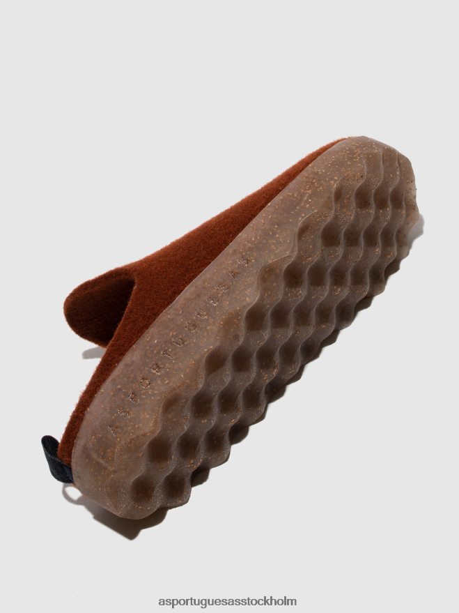 se Asportuguesas kvinnor slip-on mulor kommer brun ZHFB8F143 mulor