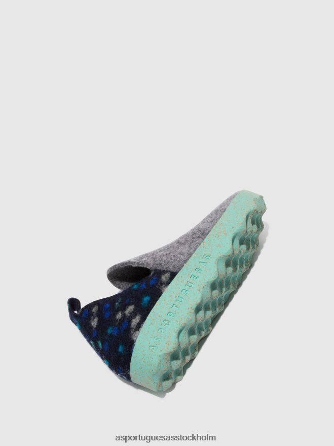 se Asportuguesas kvinnor rund tå skor stad betongfilt dehor ZHFB8F97 skor