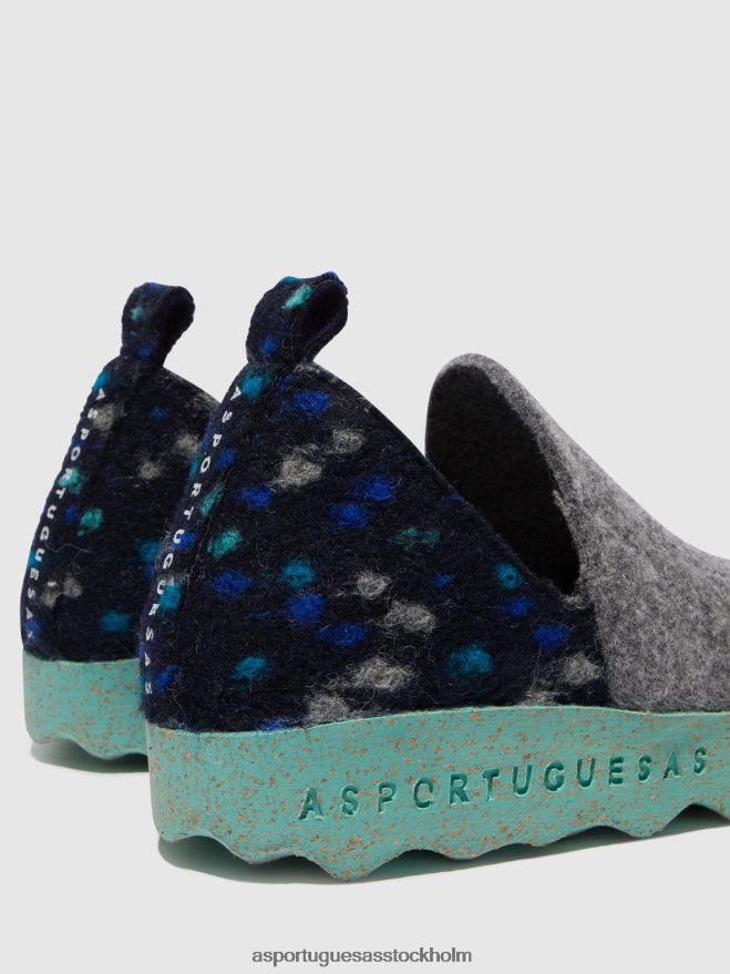 se Asportuguesas kvinnor rund tå skor stad betongfilt dehor ZHFB8F97 skor