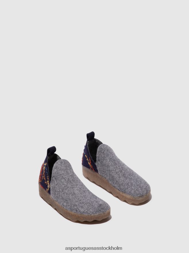 se Asportuguesas kvinnor rund tå skor stad betongfilt presenterad ZHFB8F51 skor