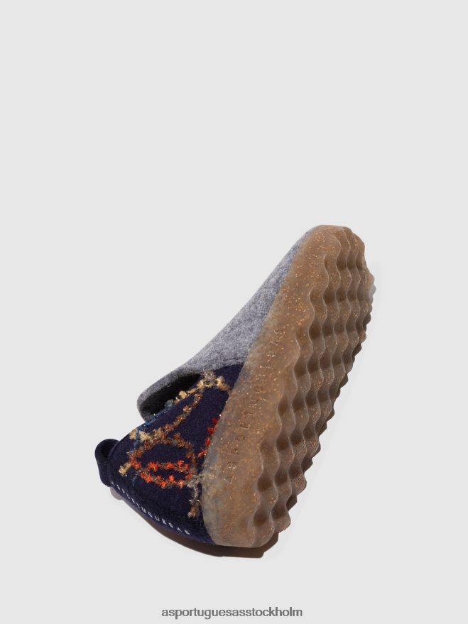 se Asportuguesas kvinnor rund tå skor stad betongfilt presenterad ZHFB8F51 skor