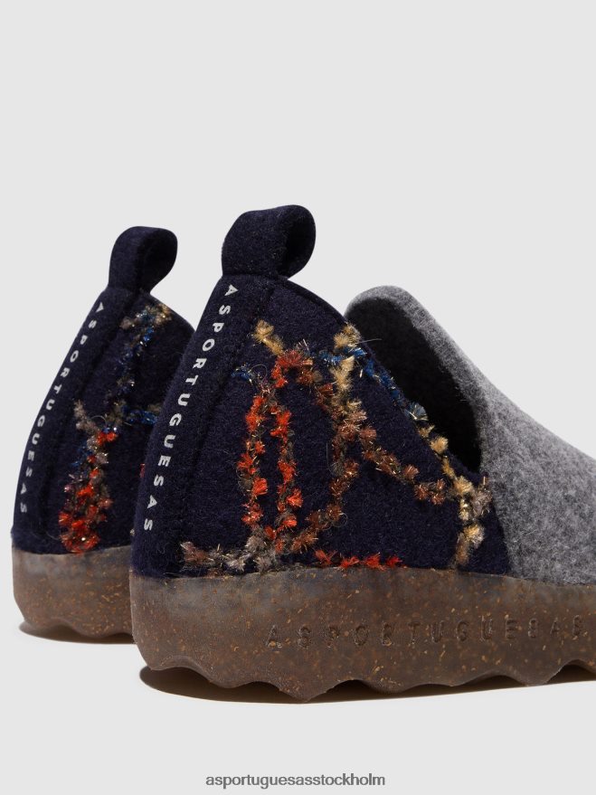 se Asportuguesas kvinnor rund tå skor stad betongfilt presenterad ZHFB8F51 skor