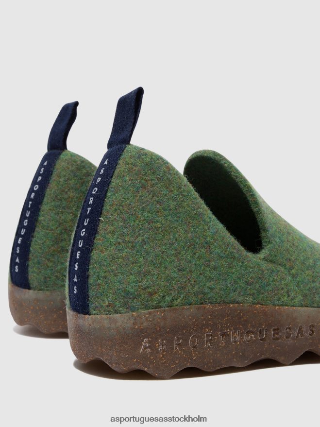 se Asportuguesas kvinnor rund tå skor stad grön ZHFB8F89 skor