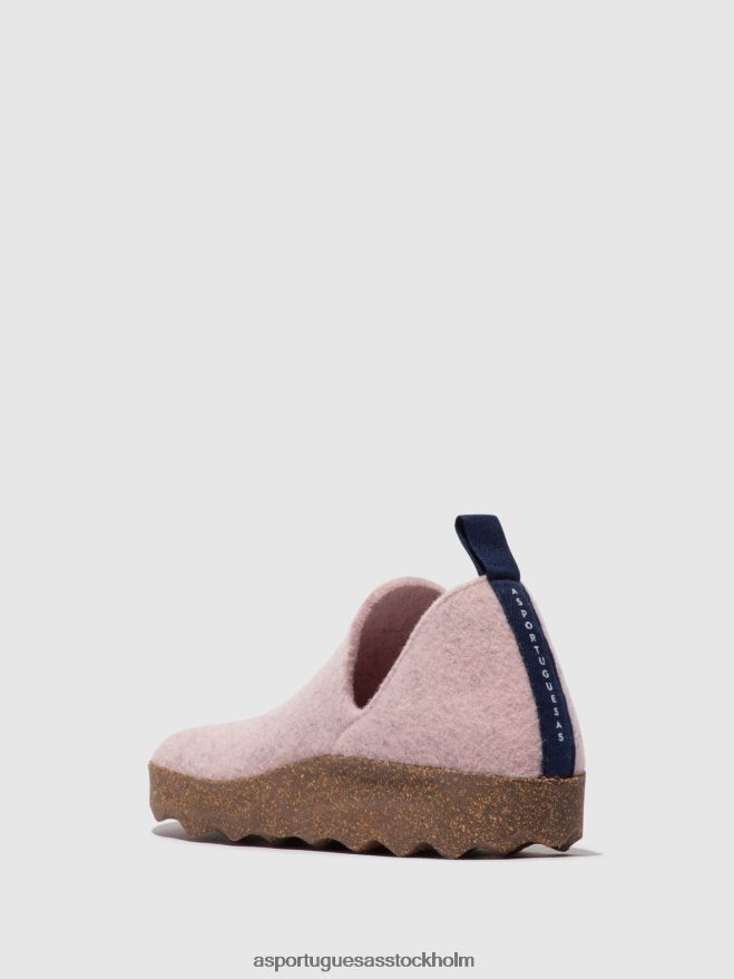 se Asportuguesas kvinnor rund tå skor stad rosa ZHFB8F102 skor