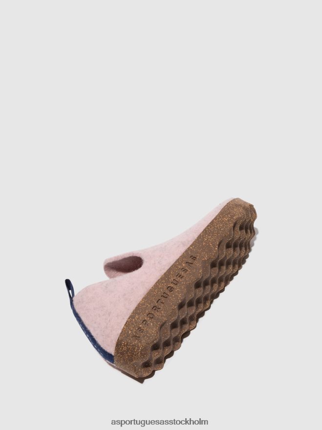 se Asportuguesas kvinnor rund tå skor stad rosa ZHFB8F102 skor