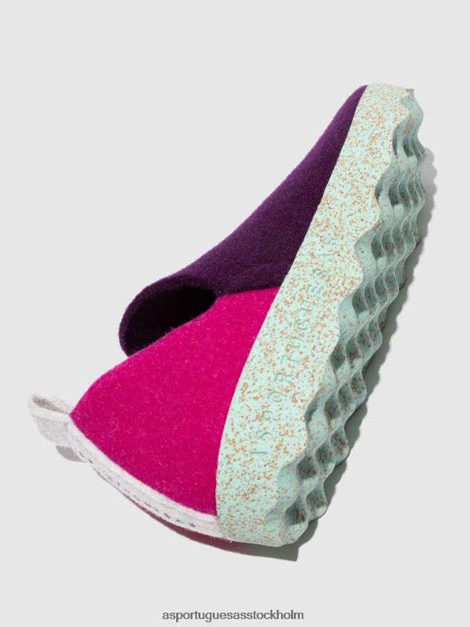 se Asportuguesas kvinnor rund tå skor stad rosa lila ZHFB8F50 skor