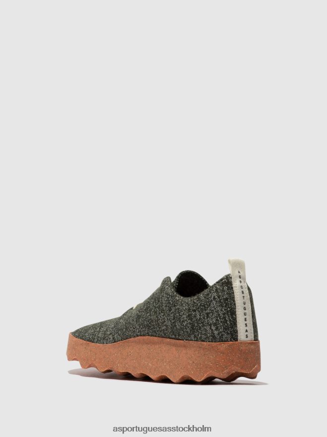 se Asportuguesas kvinnor slip-on skor läger grön merino ZHFB8F120 skor