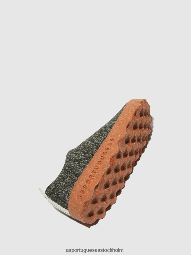 se Asportuguesas kvinnor slip-on skor läger grön merino ZHFB8F120 skor