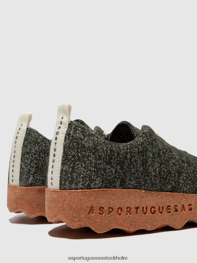 se Asportuguesas kvinnor slip-on skor läger grön merino ZHFB8F120 skor