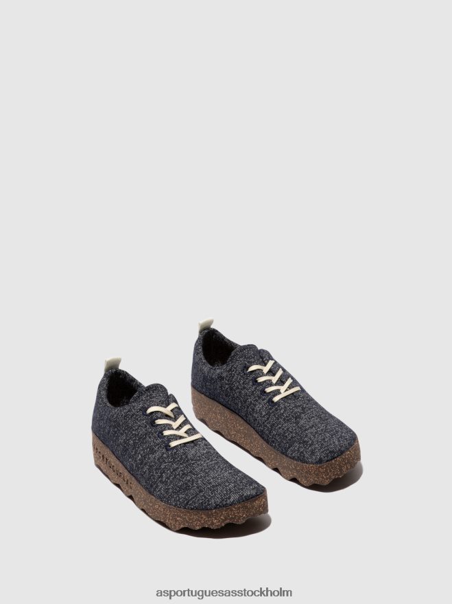 se Asportuguesas kvinnor slip-on skor läger marinblå merino ZHFB8F119 skor