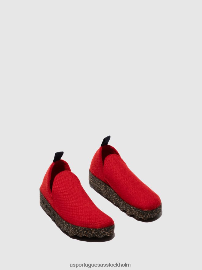 se Asportuguesas kvinnor slip-on skor stad röd ZHFB8F43 skor
