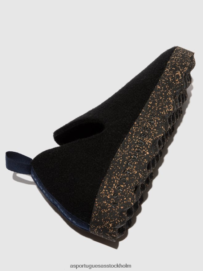 se Asportuguesas kvinnor slip-on skor stad svart ZHFB8F30 skor