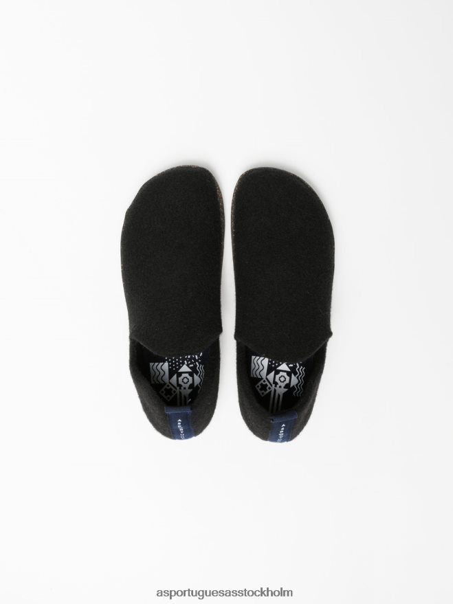 se Asportuguesas kvinnor slip-on skor stad svart ZHFB8F30 skor