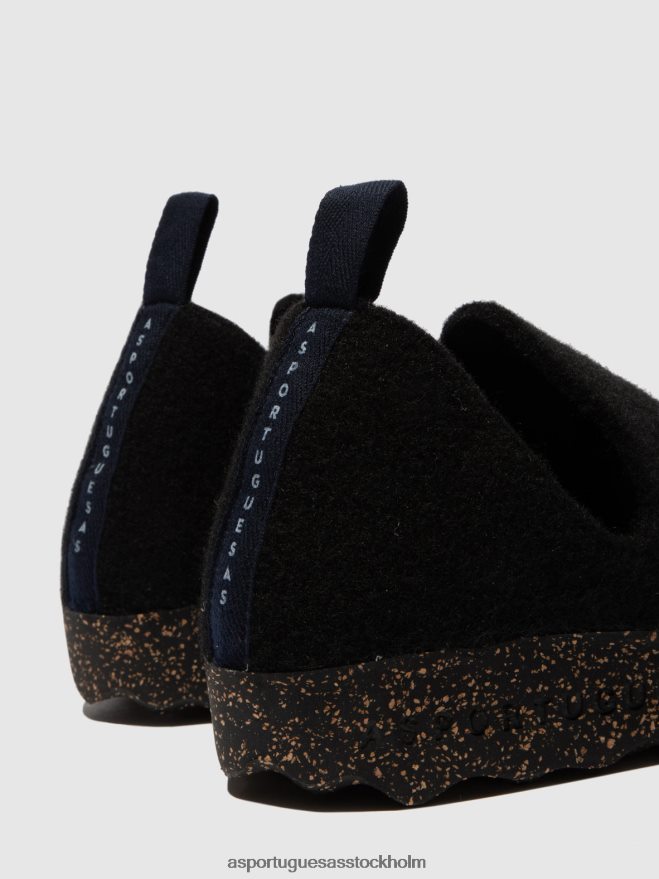 se Asportuguesas kvinnor slip-on skor stad svart ZHFB8F30 skor