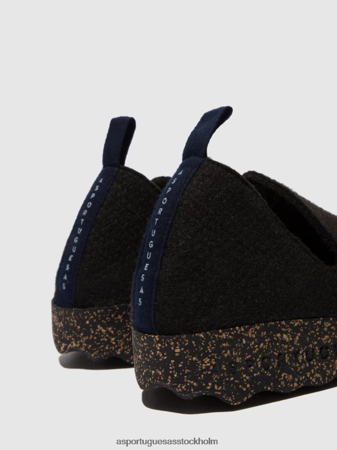 se Asportuguesas kvinnor slip-on skor stad svart ZHFB8F47 skor