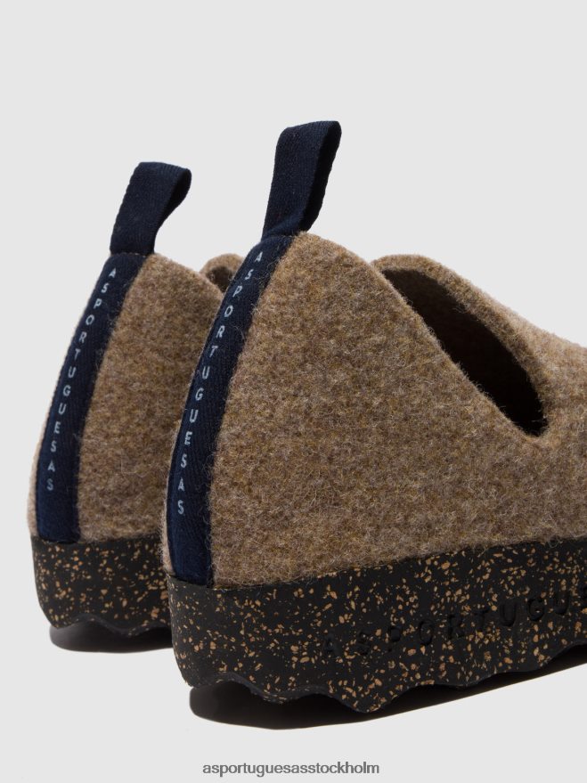 se Asportuguesas kvinnor slip-on skor stad taupe ZHFB8F41 skor