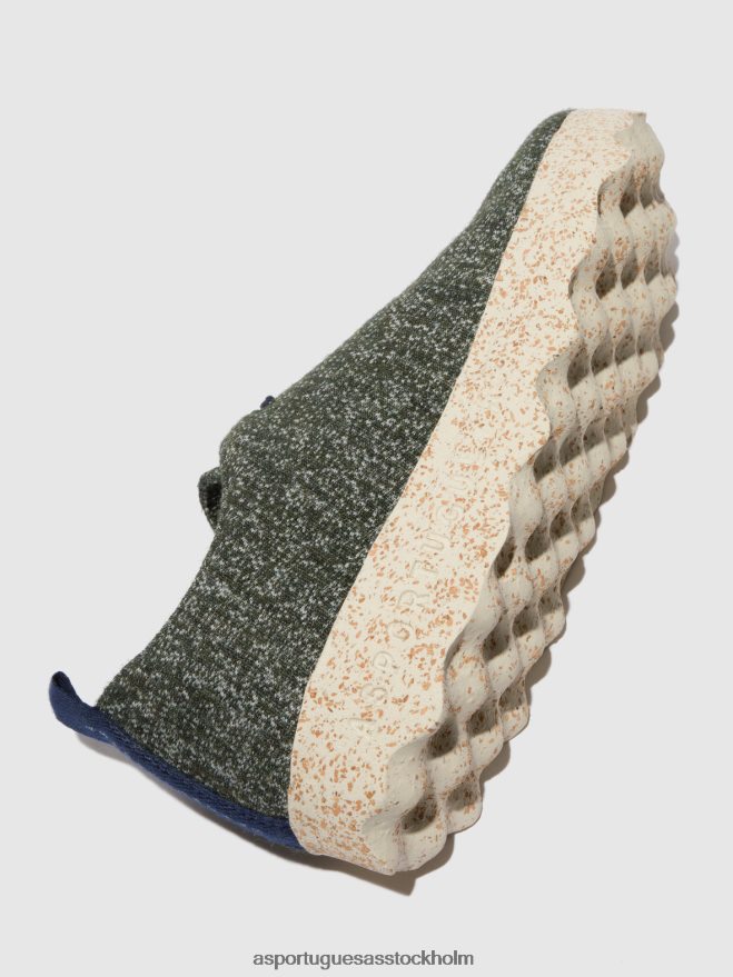 se Asportuguesas kvinnor snörskoläger grön ZHFB8F99 skor