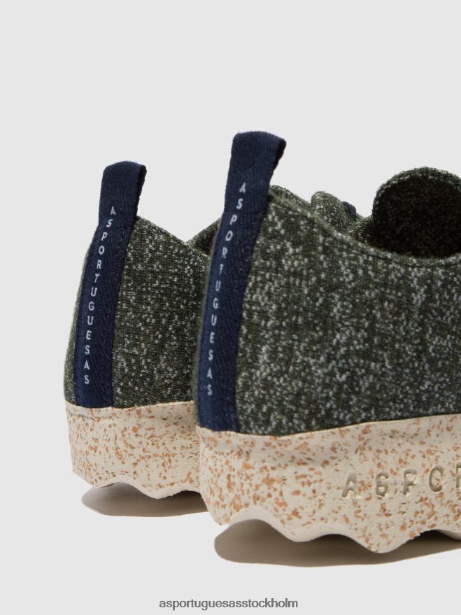 se Asportuguesas kvinnor snörskoläger grön ZHFB8F99 skor