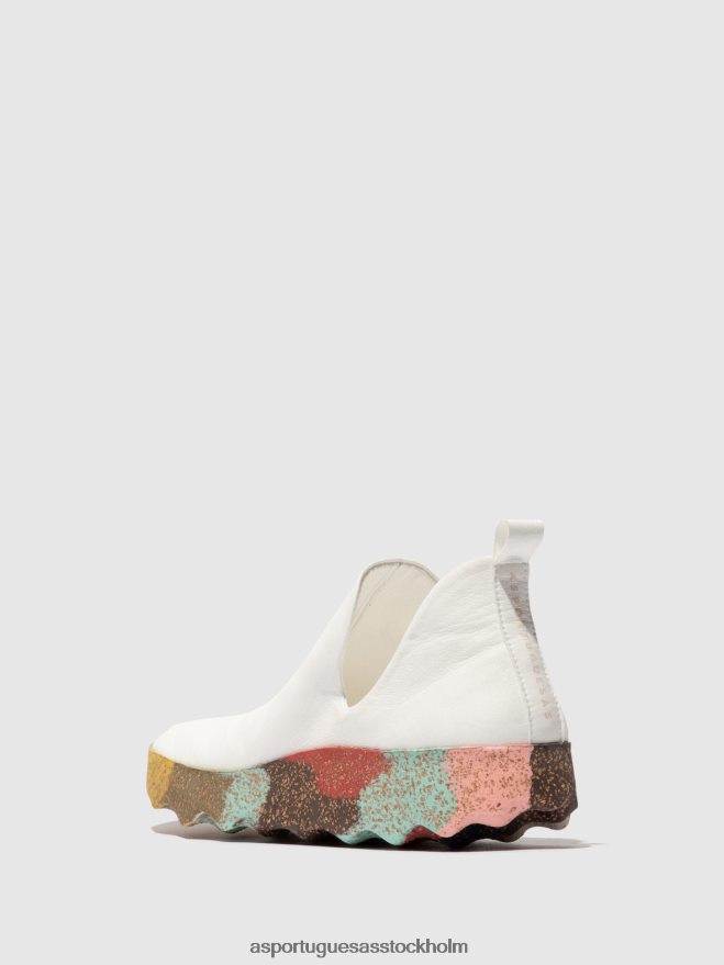 se Asportuguesas kvinnor slip-on tränare stad vit & flerfärgad sula ZHFB8F94 utbildare