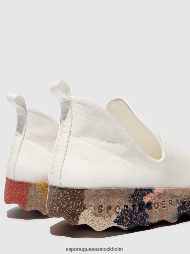 se Asportuguesas kvinnor slip-on tränare stad vit & flerfärgad sula ZHFB8F94 utbildare