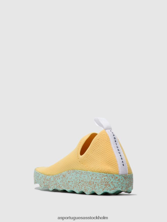 se Asportuguesas kvinnor slip-on tränare vård r. gul ZHFB8F14 utbildare