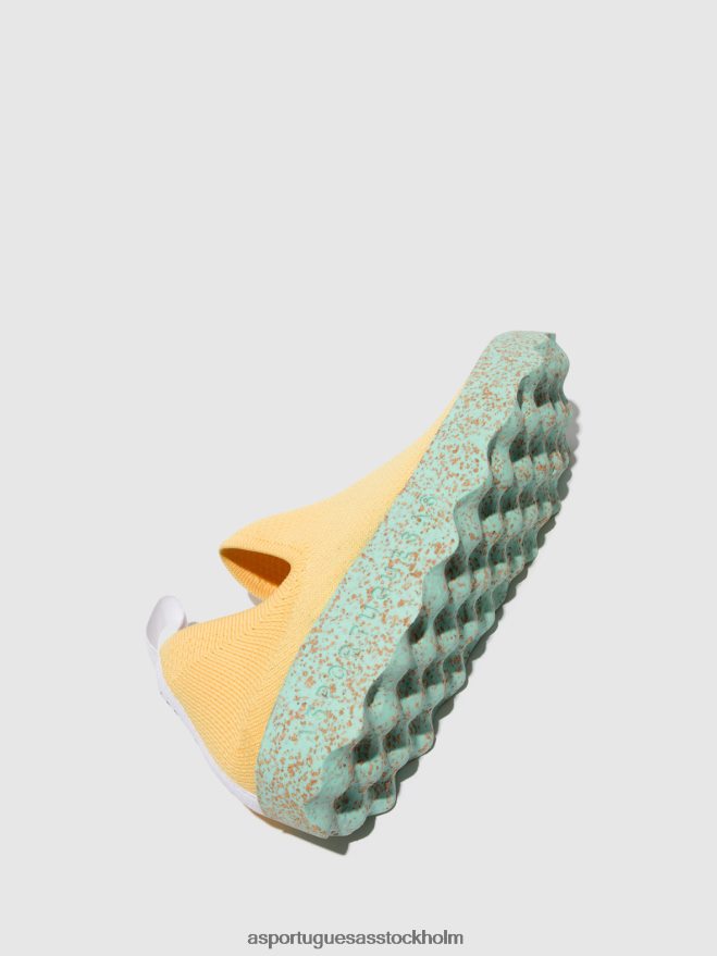 se Asportuguesas kvinnor slip-on tränare vård r. gul ZHFB8F14 utbildare