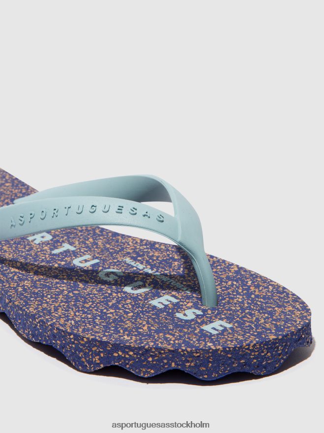 se Asportuguesas män strand flip-flops bas blå & moln rem ZHFB8F180 Flip flops