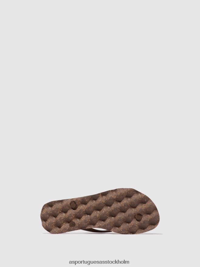 se Asportuguesas män strand flip-flops bas brun & brun rem ZHFB8F170 Flip flops