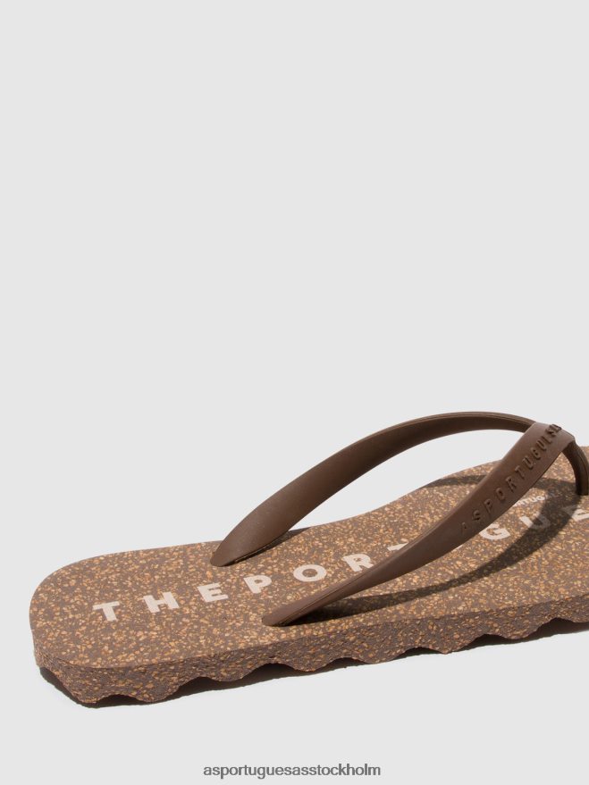 se Asportuguesas män strand flip-flops bas brun & brun rem ZHFB8F170 Flip flops