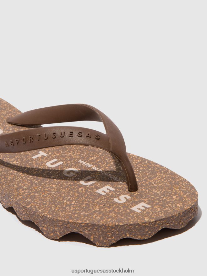 se Asportuguesas män strand flip-flops bas brun & brun rem ZHFB8F170 Flip flops