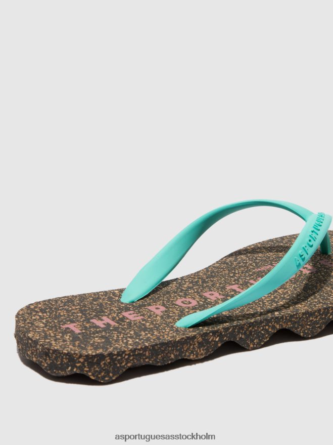 se Asportuguesas män strand flip-flops bas grönt gummiband ZHFB8F182 Flip flops