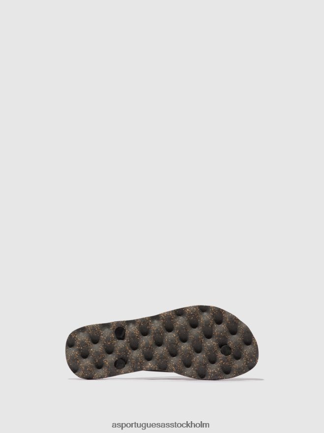 se Asportuguesas män strand flip-flops bas svart & svart rem ZHFB8F169 Flip flops