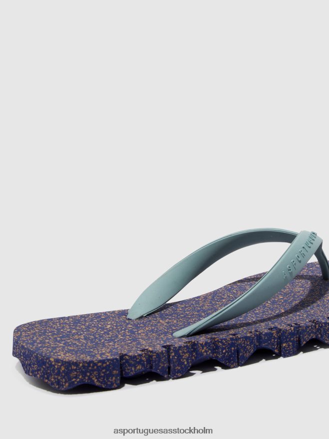 se Asportuguesas män strand flipflops ojämn blå & moln rem ZHFB8F181 Flip flops