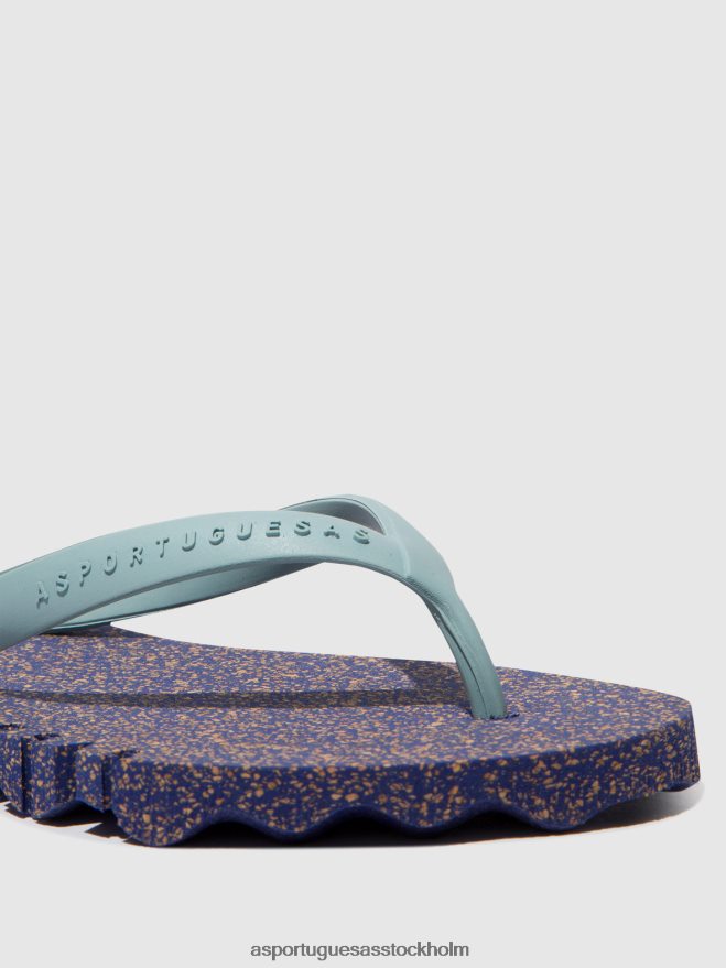 se Asportuguesas män strand flipflops ojämn blå & moln rem ZHFB8F181 Flip flops