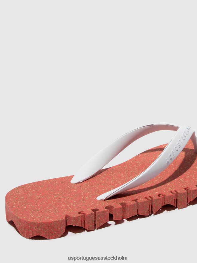 se Asportuguesas män strand flipflops ojämn röd & vit rem ZHFB8F183 Flip flops