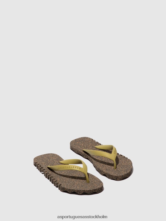 se Asportuguesas män strand flipflops ojämn svart & mlt. guldband ZHFB8F175 Flip flops