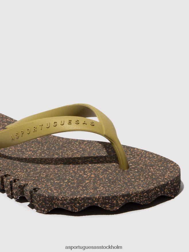 se Asportuguesas män strand flipflops ojämn svart & mlt. guldband ZHFB8F175 Flip flops