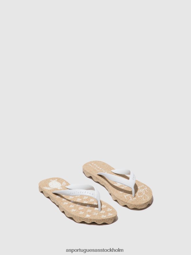 se Asportuguesas män strand flipflops sköldpadda naturligt och vitt band ZHFB8F185 Flip flops