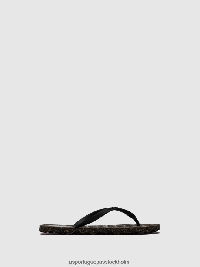 se Asportuguesas män strand flipflops sköldpadda svart gummirem ZHFB8F171 Flip flops